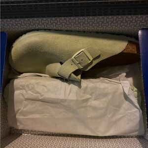 Birkenstock Boston Faded Lime Brand New!